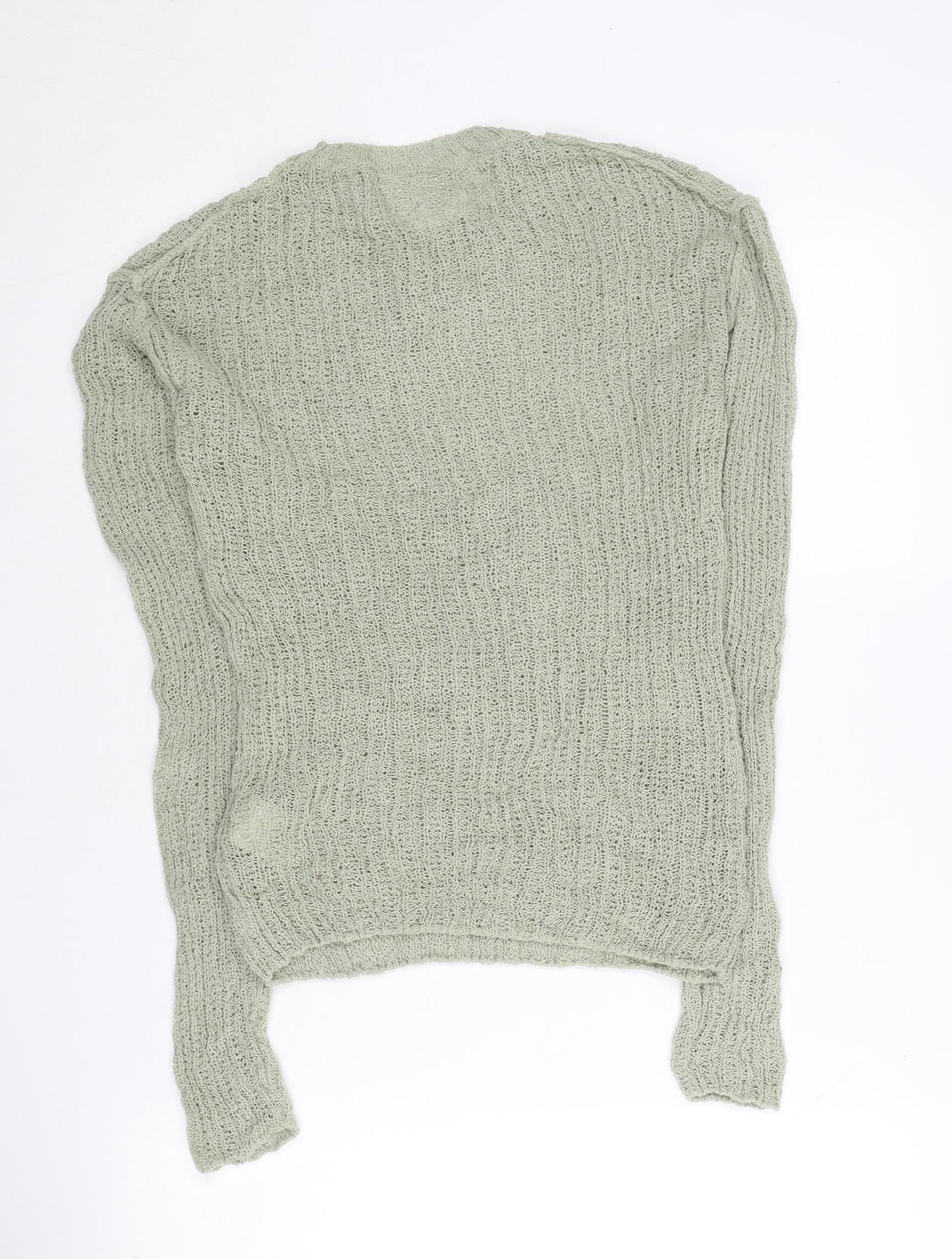 Weekday Women’s Grey Knit Pullover Jumper Size S Crew Neck