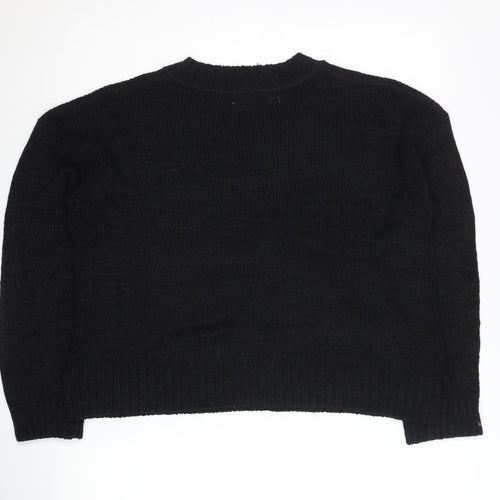 New Look Women’s Black Medium Pullover Jumper Crew Neck Knit