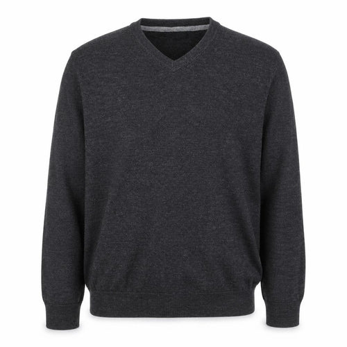 Debenhams Men’s Grey V-Neck Acrylic Knit Jumper Size L