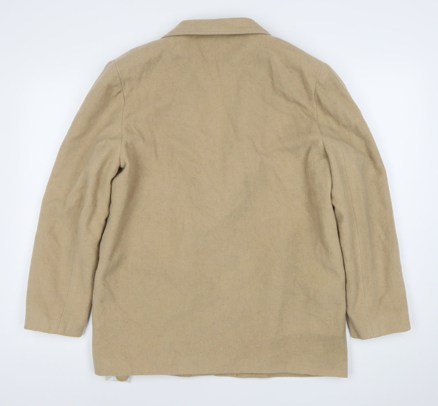 Choices Women’s Beige Wool Blend Blazer Jacket Size 14 Long Sleeve