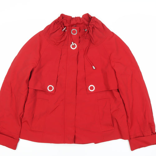 Marks and Spencer Women’s Red Polyamide Short Anorak Jacket UK 8