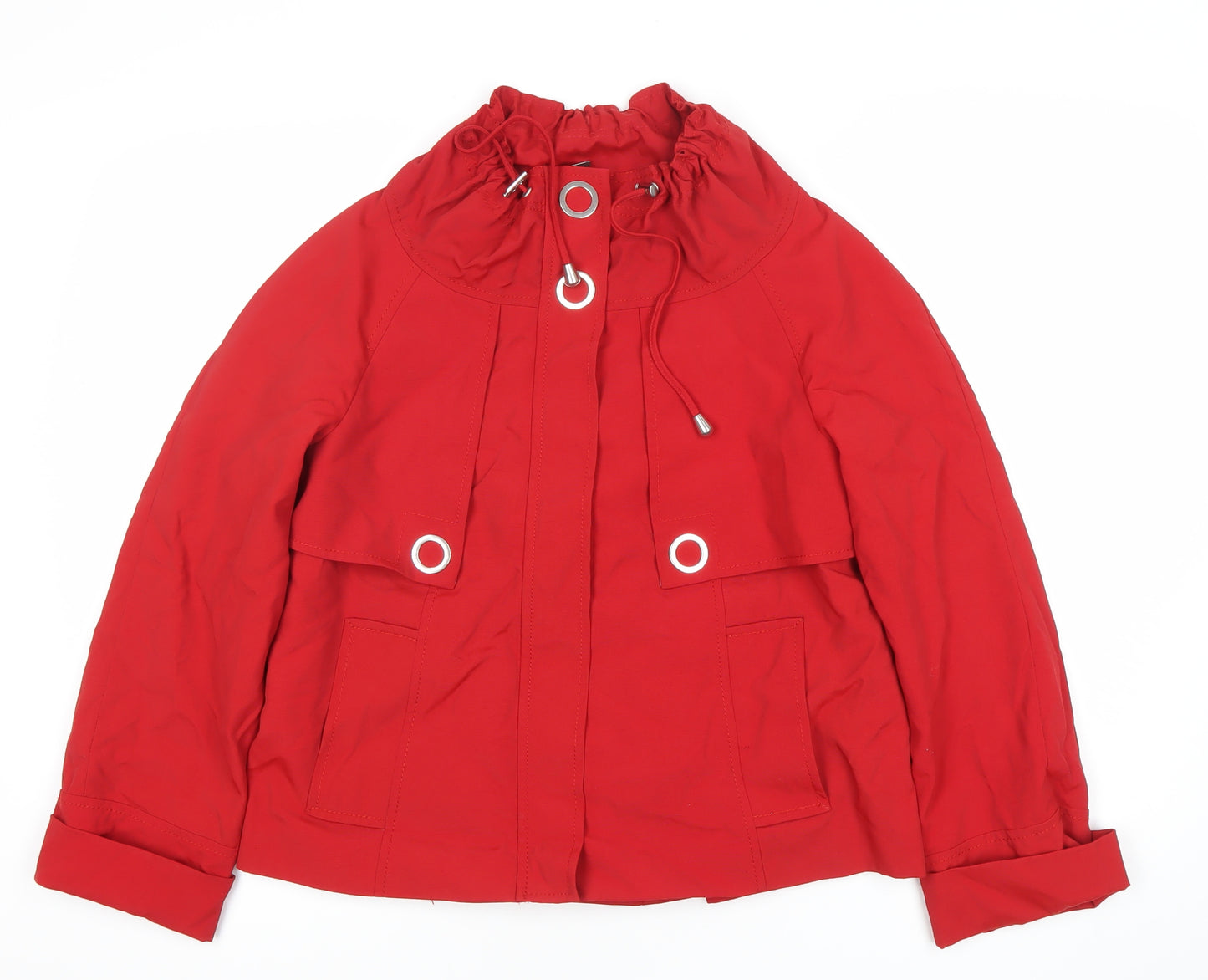 Marks and Spencer Women’s Red Polyamide Short Anorak Jacket UK 8