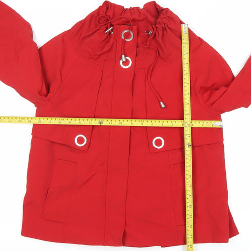 Marks and Spencer Women’s Red Polyamide Short Anorak Jacket UK 8