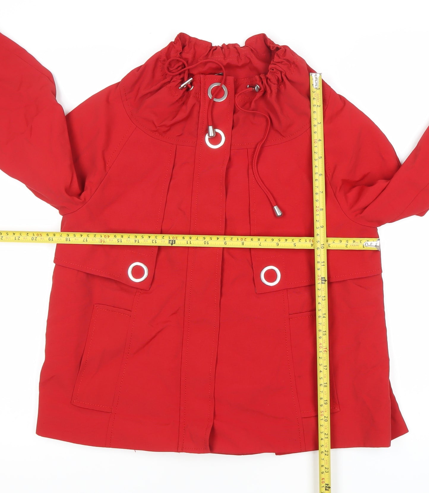 Marks and Spencer Women’s Red Polyamide Short Anorak Jacket UK 8