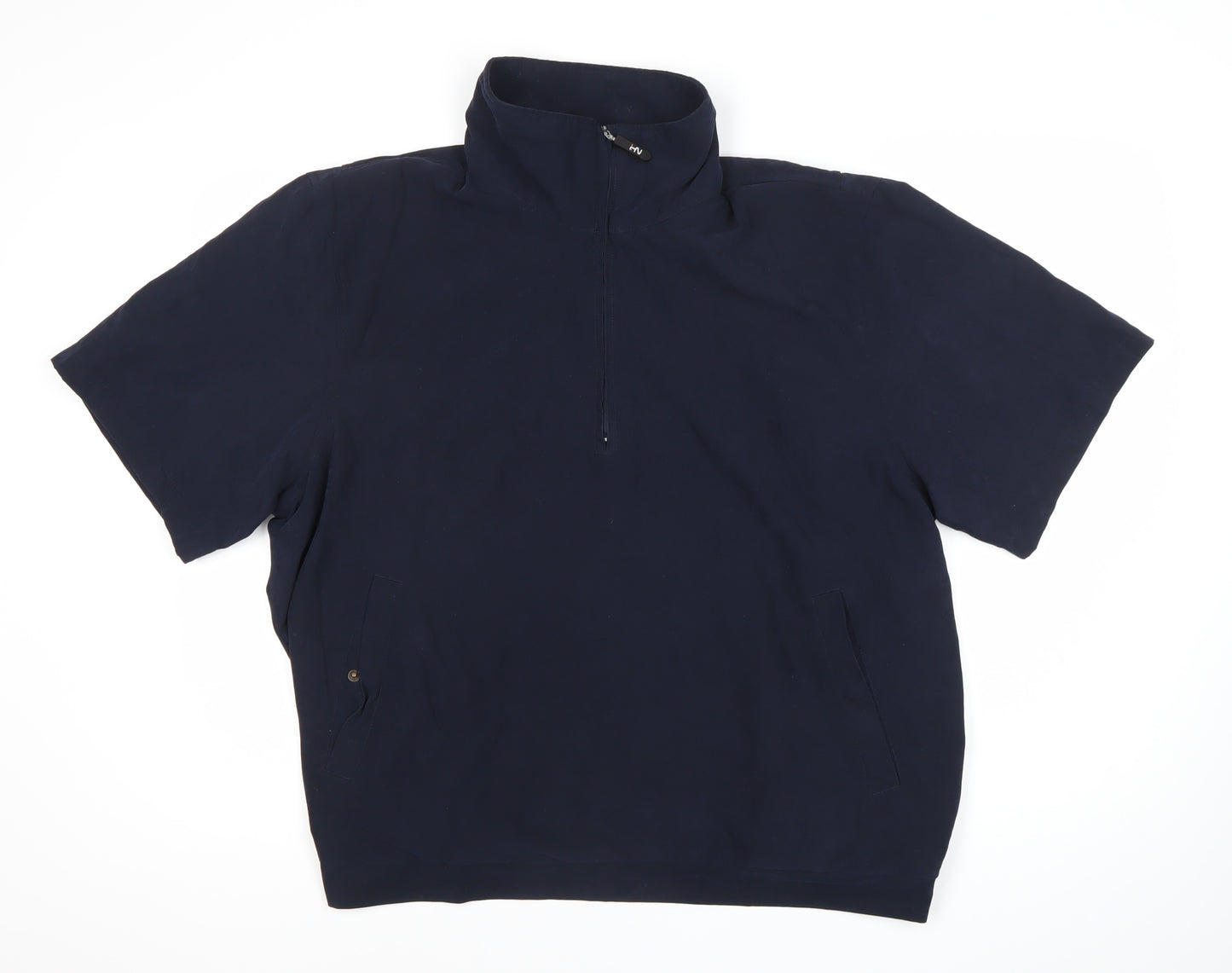 New Hampshire Men’s Blue Short Sleeve 1/4 Zip Jacket Size L