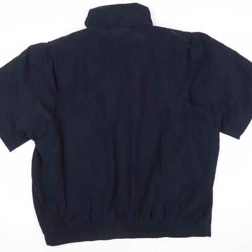 New Hampshire Men’s Blue Short Sleeve 1/4 Zip Jacket Size L