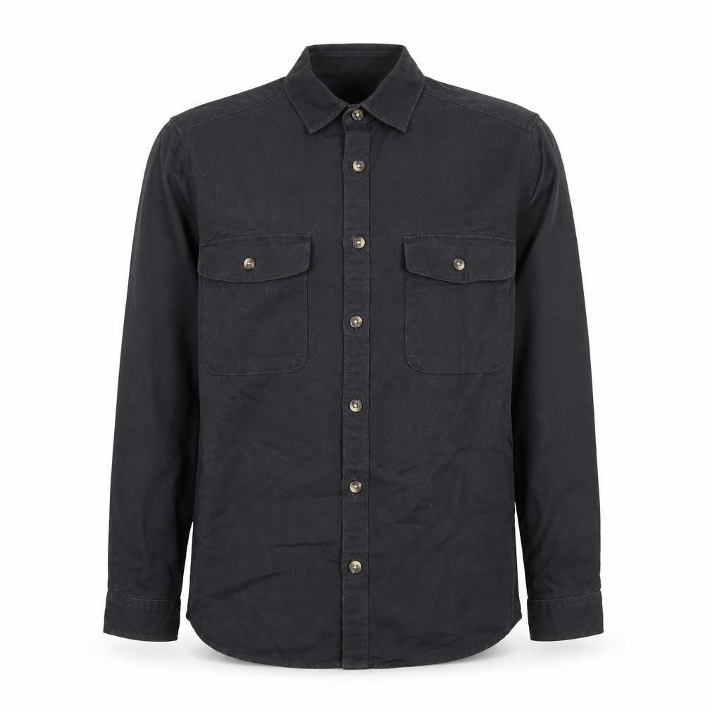Front view of ASOS Men’s Black Cotton Basic Jacket M 40in Chest Casual Workwear