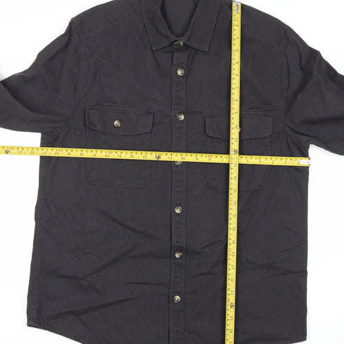 ASOS Men’s Black Cotton Basic Jacket M 40in Chest Casual Workwear