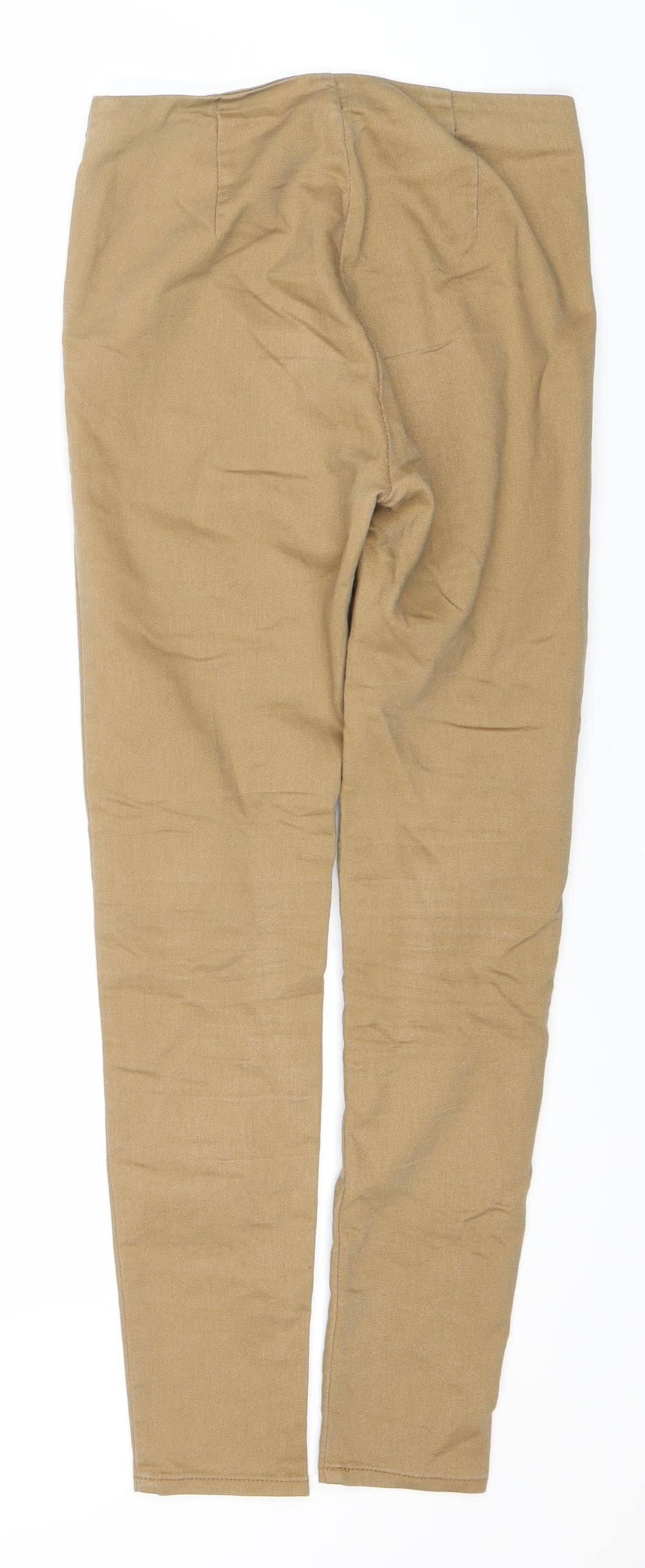 H&M Divided Women’s Beige Slim Fit Leggings Trousers Size 6