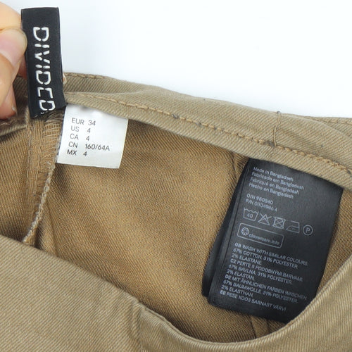 H&M Divided Women’s Beige Slim Fit Leggings Trousers Size 6