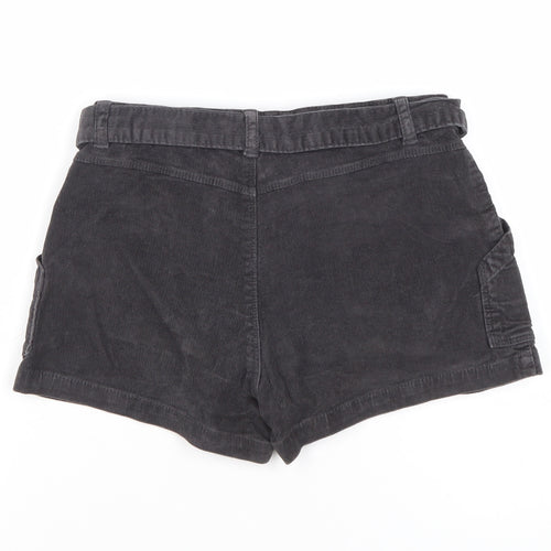 Zara Kids Girls Black Corduroy Paperbag Shorts Age 10 Years 140cm