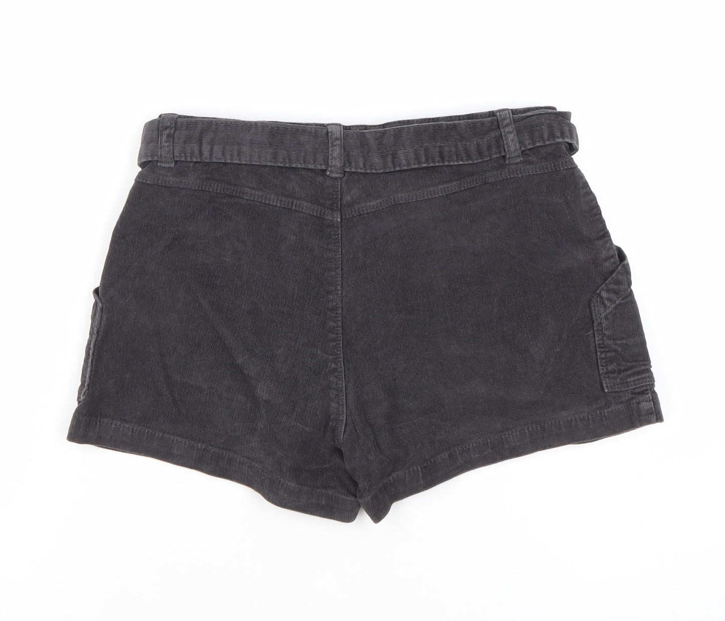 Zara Kids Girls Black Corduroy Paperbag Shorts Age 10 Years 140cm