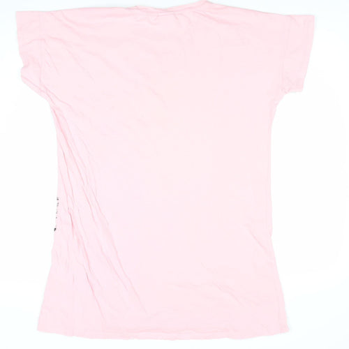 Disney Women Pink Minnie Mouse Nightshirt M Cotton Short Sleeve