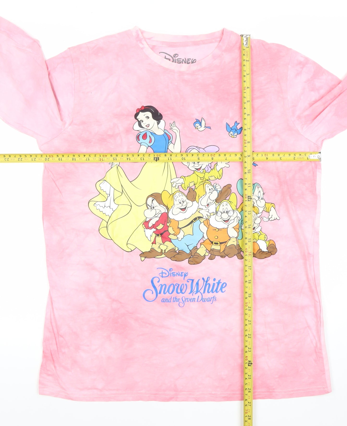 Disney Women’s Pink Long Sleeve Nightshirt Snow White Size L