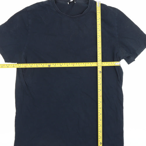 Reiss Men’s Black Cotton Crew Neck Short Sleeve T-Shirt M