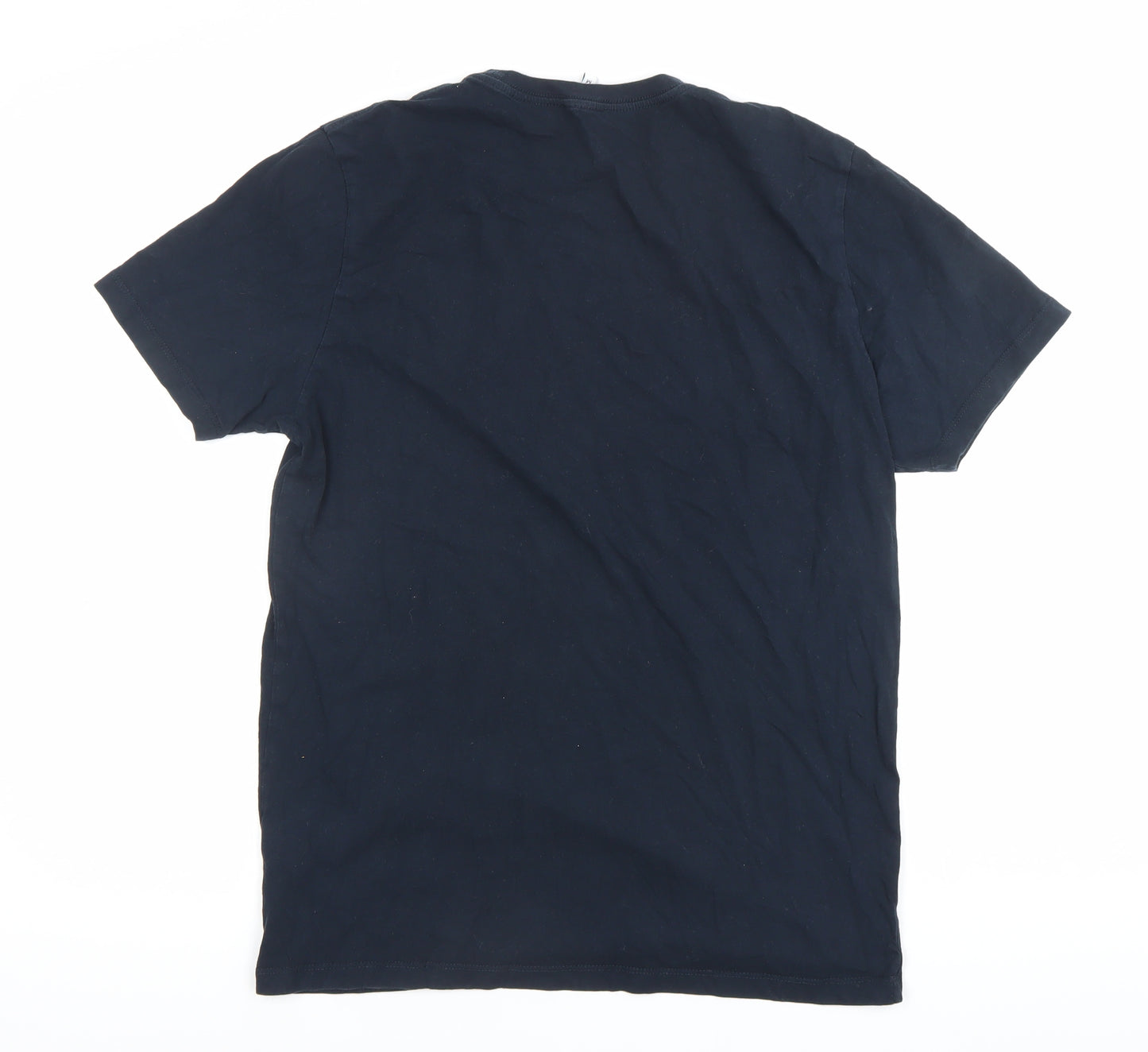 Reiss Men’s Black Cotton Crew Neck Short Sleeve T-Shirt M