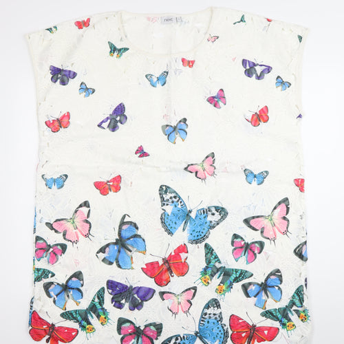 Next Womens Multicoloured Butterfly Shift Dress Size 20 Summer
