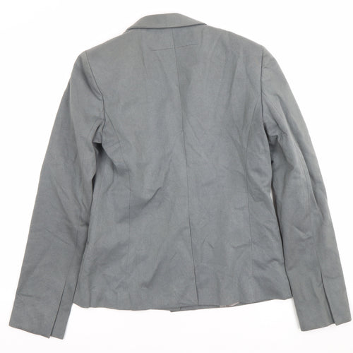 Calvin Klein Women’s Grey Wool Blazer Size 10 Tailored Work Jacket