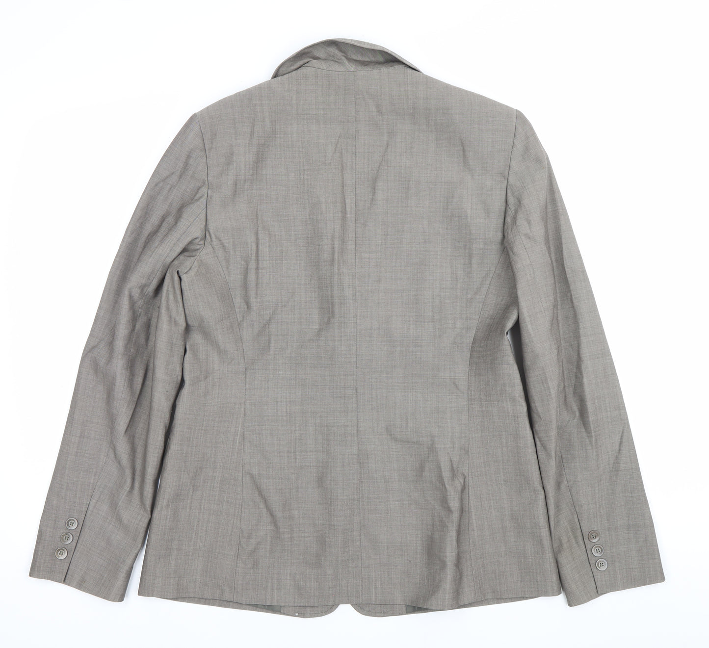 Gerard Darel Womens Grey Wool Workwear Suit Jacket Size 12