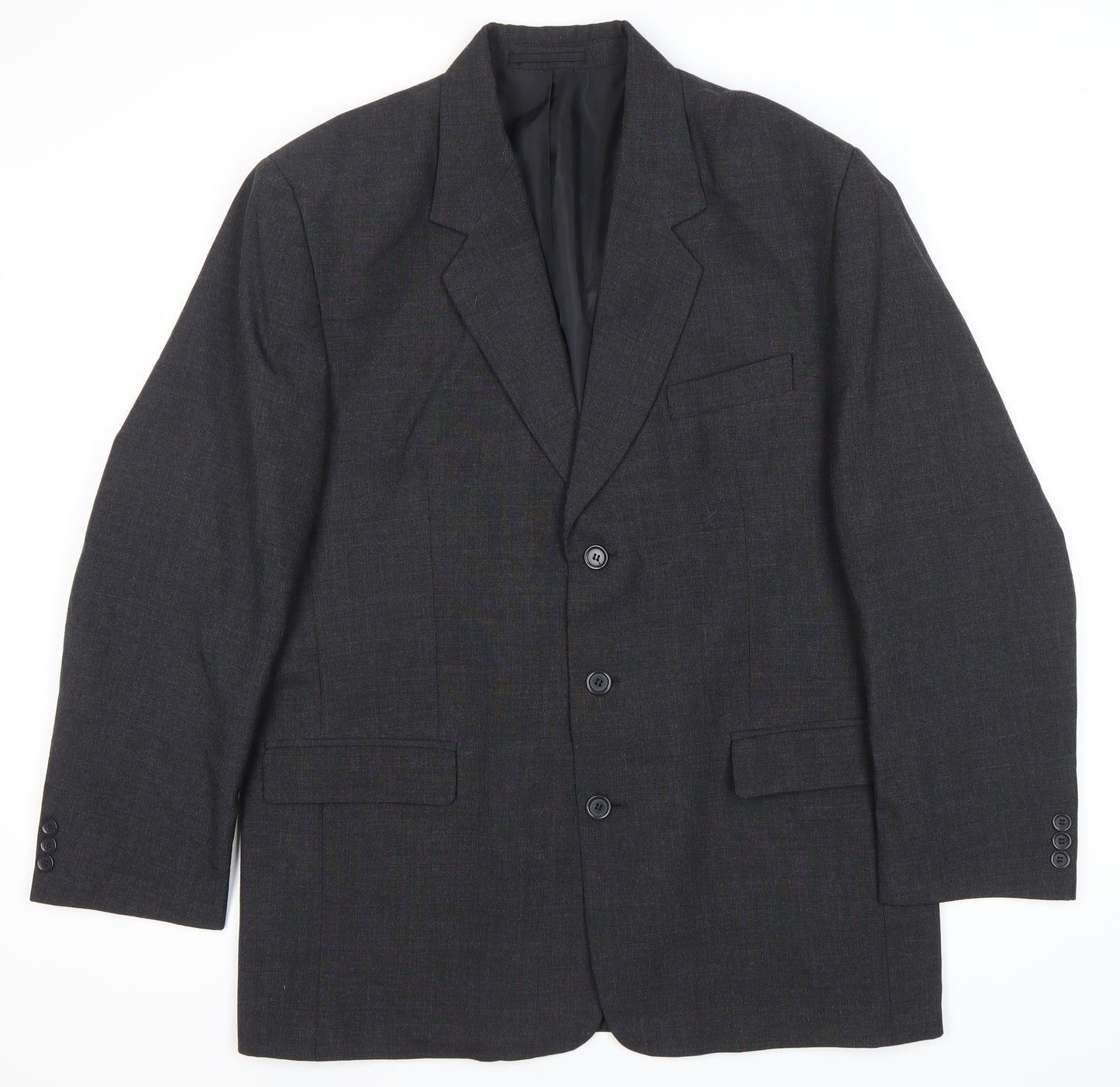 Modern Classics Men's Grey Wool Blend Blazer Jacket Size 42 Regular