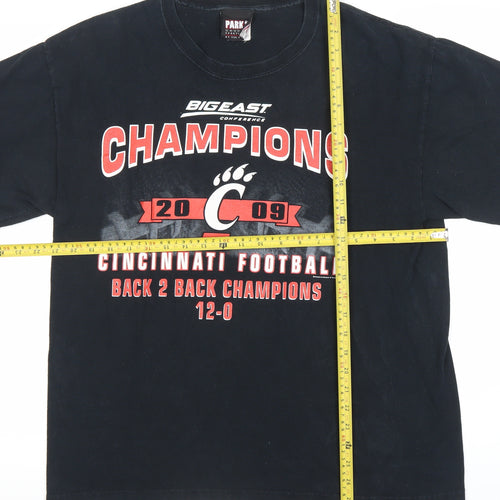 PARK 7 Men’s Black L Sports University Graphic T-Shirt 2009 Champions