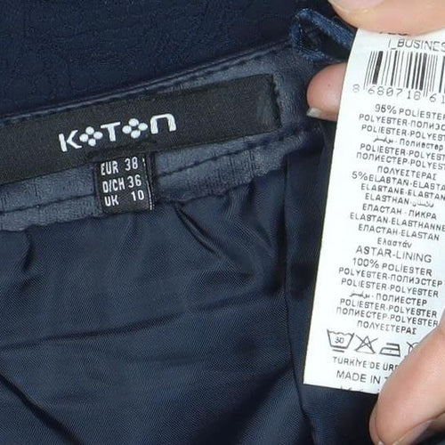 Koton Women’s Blue Size 10 Pencil Skirt Knee Length Formal