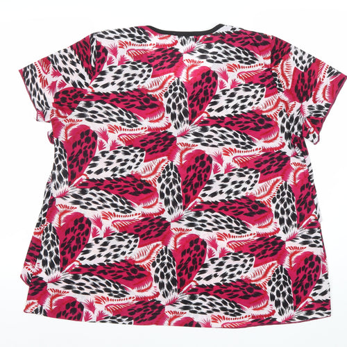 Kate Harris Womens Multicoloured Animal Print T-Shirt Size 18