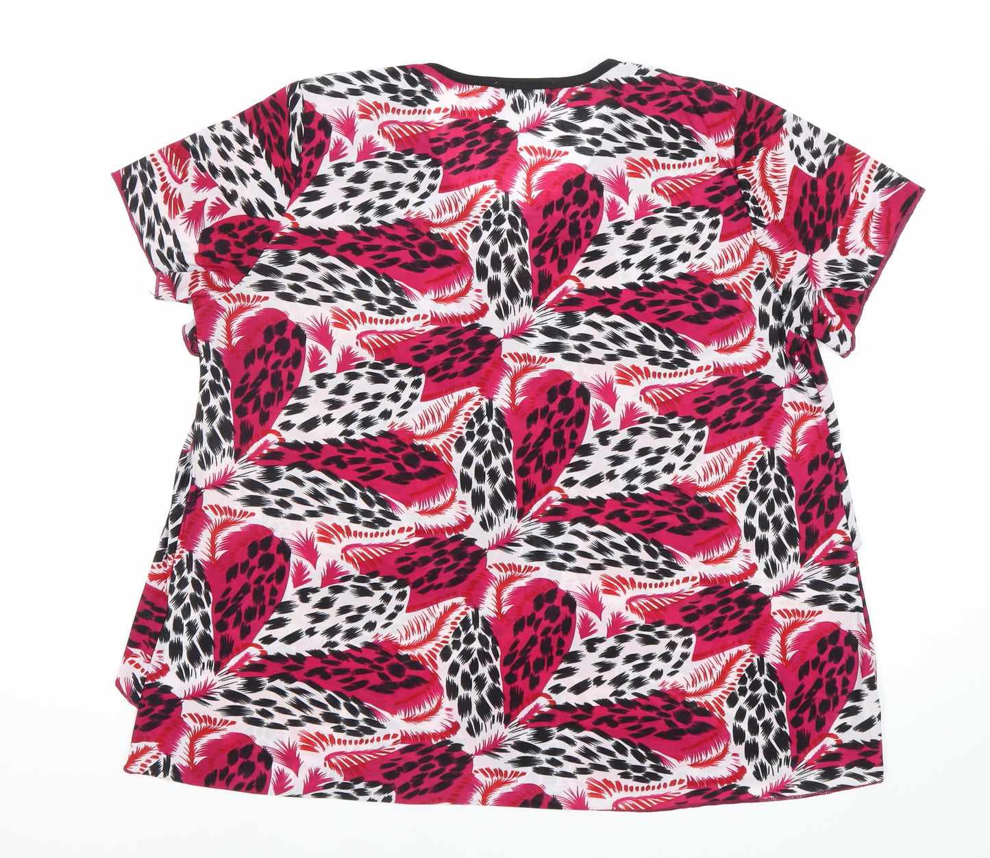 Kate Harris Womens Multicoloured Animal Print T-Shirt Size 18