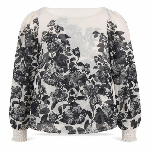 Dorothy Perkins Women’s Black Floral Chiffon Blouse Size 12