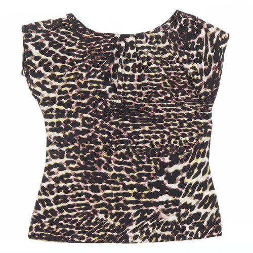Coast Womens Multicoloured Animal Print Blouse Size 10