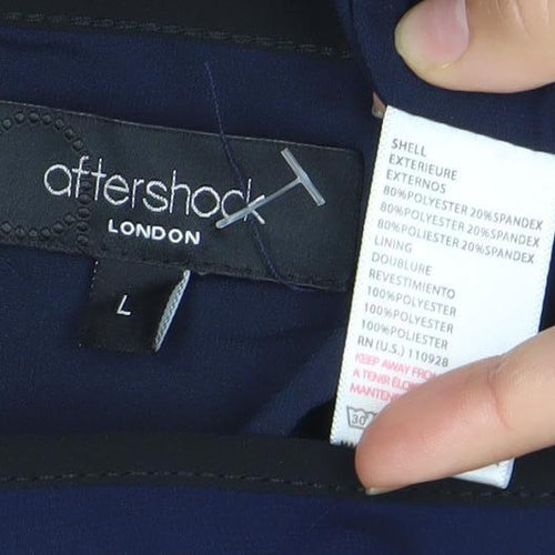Aftershock London Women’s Blue Pleated Fit & Flare Dress Size 10