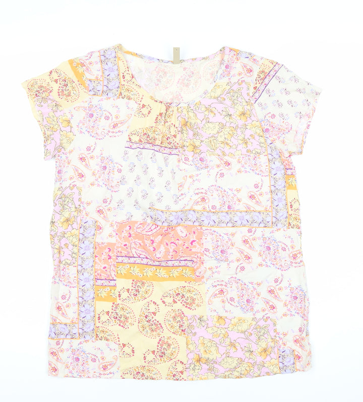 Soya Concept Womens Multicoloured Paisley Floral Tunic Blouse Size S