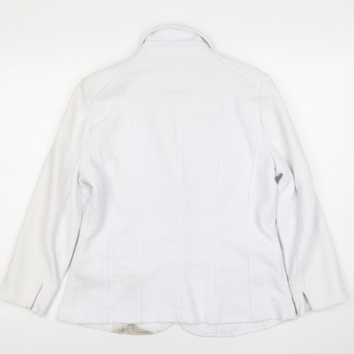 B.D.G. Dutch Womens White Blazer Jacket Size M Single Breasted