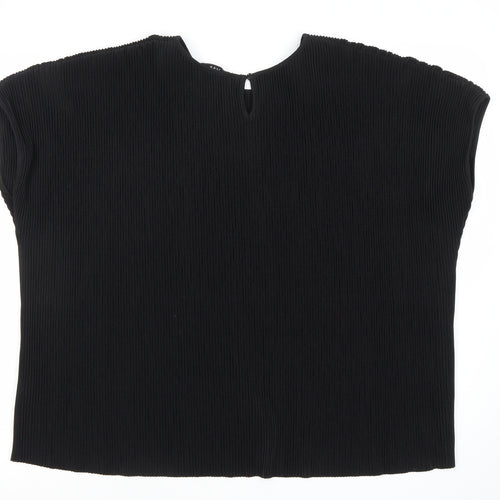 Marks and Spencer Women’s Black Size 10 Blouse Short Sleeve