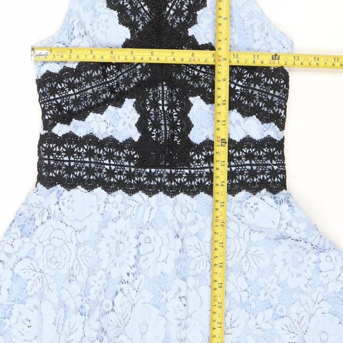 New Look Girls Blue & Black Lace Skater Dress 11 Years Party Wedding