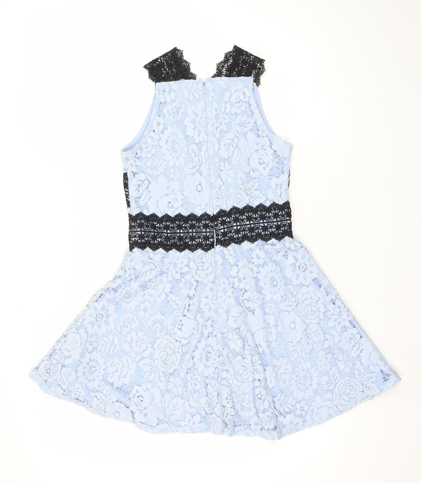 New Look Girls Blue & Black Lace Skater Dress 11 Years Party Wedding