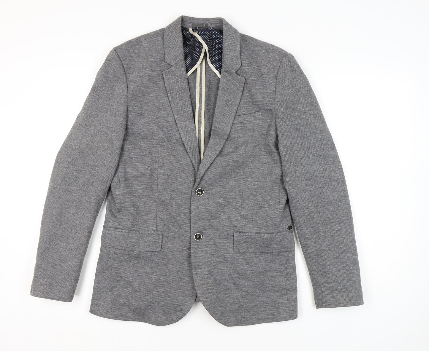 River Island Men’s Grey Blazer UK 42 Regular Fit Jacket