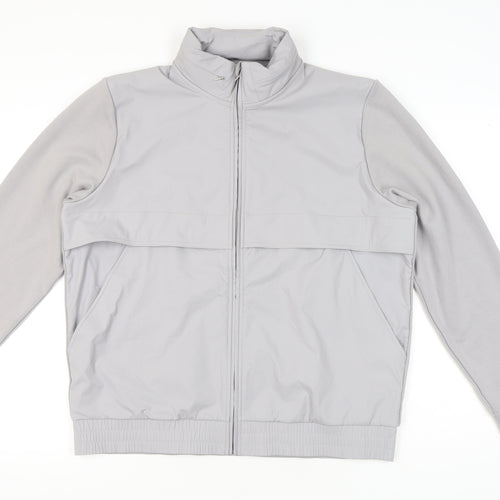 Marks and Spencer Men’s Silver Grey XL 44-46 in Full Zip Jacket Casual