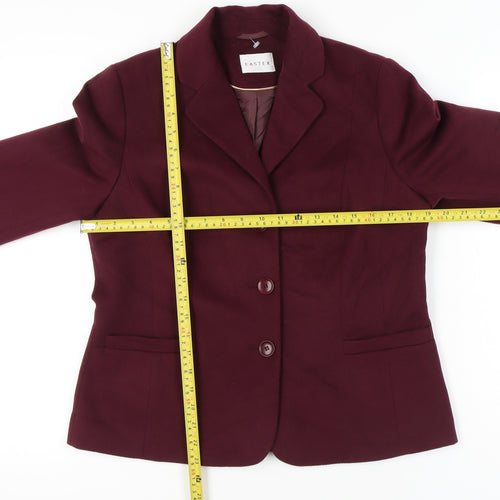 Eastex Women’s Red Size 12 Tailored Blazer Jacket Workwear