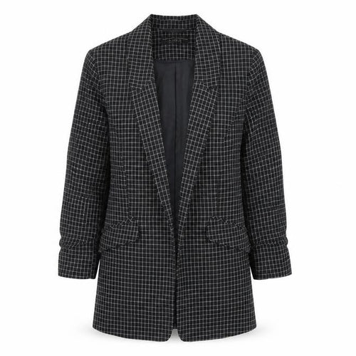 Dorothy Perkins Women’s Black Check Blazer UK 8 Tailored Jacket