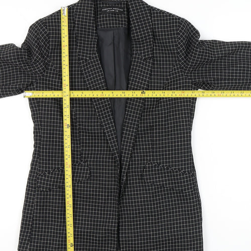 Dorothy Perkins Women’s Black Check Blazer UK 8 Tailored Jacket