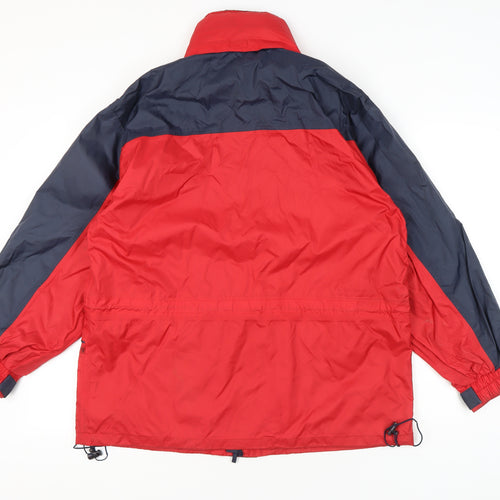 Gianfranco Ferre Outdoor Men’s Red Blue Parka Jacket Size L Waterproof