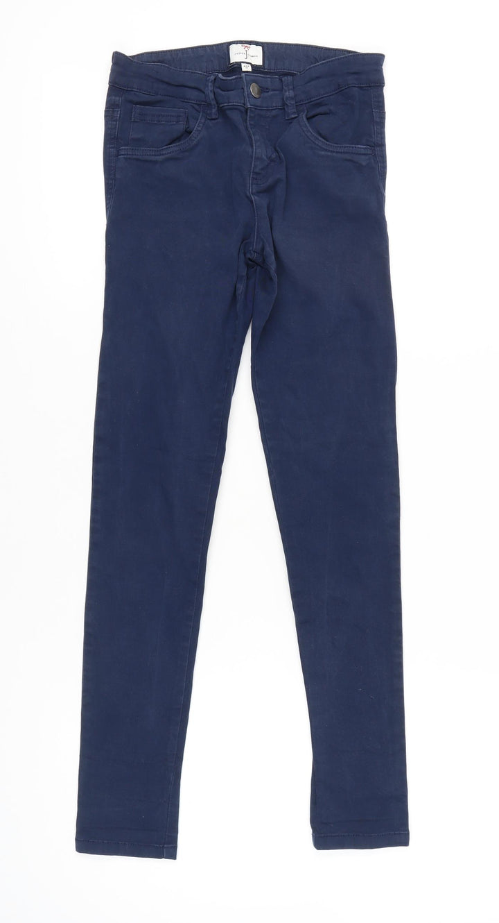 Jasper Conran Girls Blue Skinny Jeans Age 13 Years Stretch Casual