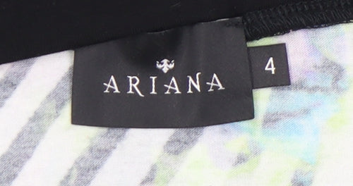 Ariana Womens Multicoloured Pencil Skirt Size 4 Stretch Viscose