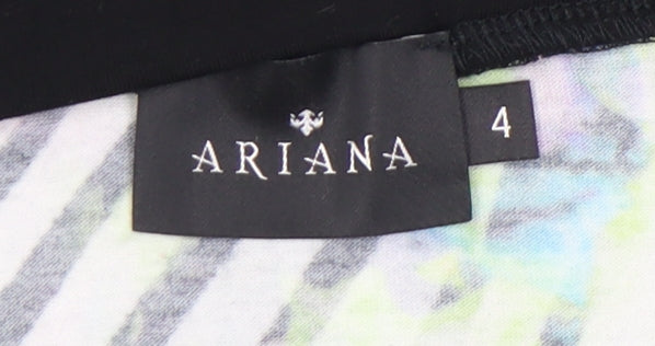 Ariana Womens Multicoloured Pencil Skirt Size 4 Stretch Viscose