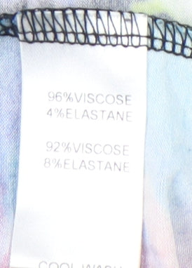 Ariana Womens Multicoloured Pencil Skirt Size 4 Stretch Viscose