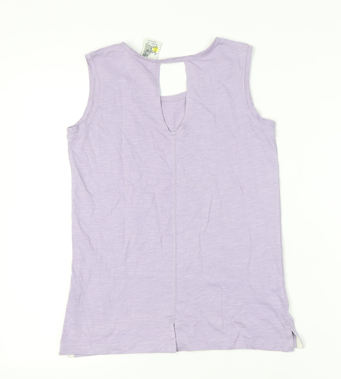 Weird Fish Women’s Purple Cotton Tank Top Size 8 Summer Casual