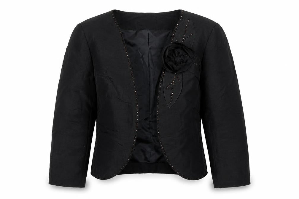 Front view of Marks & Spencer Women’s Black, size UK 10, Shawl Collar Suit Jacket