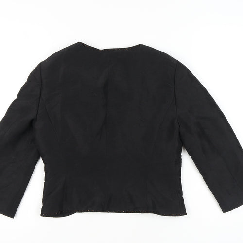 Marks & Spencer Women’s Black Size 10 Shawl Collar Suit Jacket