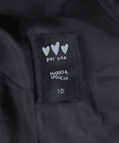Marks & Spencer Women’s Black Size 10 Shawl Collar Suit Jacket
